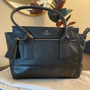 Kate Spade Southport Avenue Oden Handbag. Black Leather, Like New Condition!